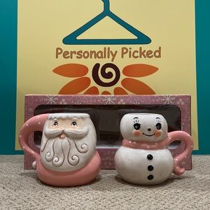 Johanna Parker SANTA & SNOWMAN Mug Set